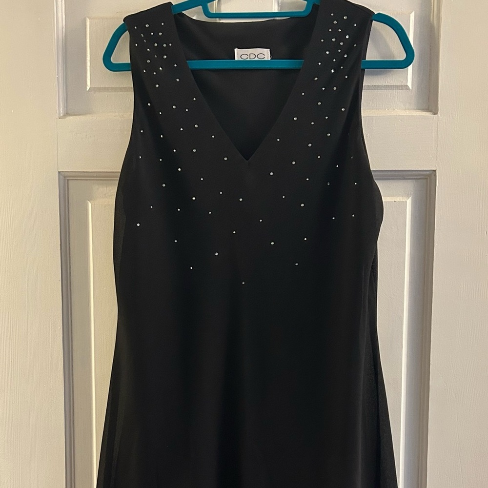 Elegant Black Sleeveless Dress